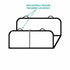 Funda de Asiento *Wavy lines Azul *